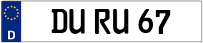 Trailer License Plate